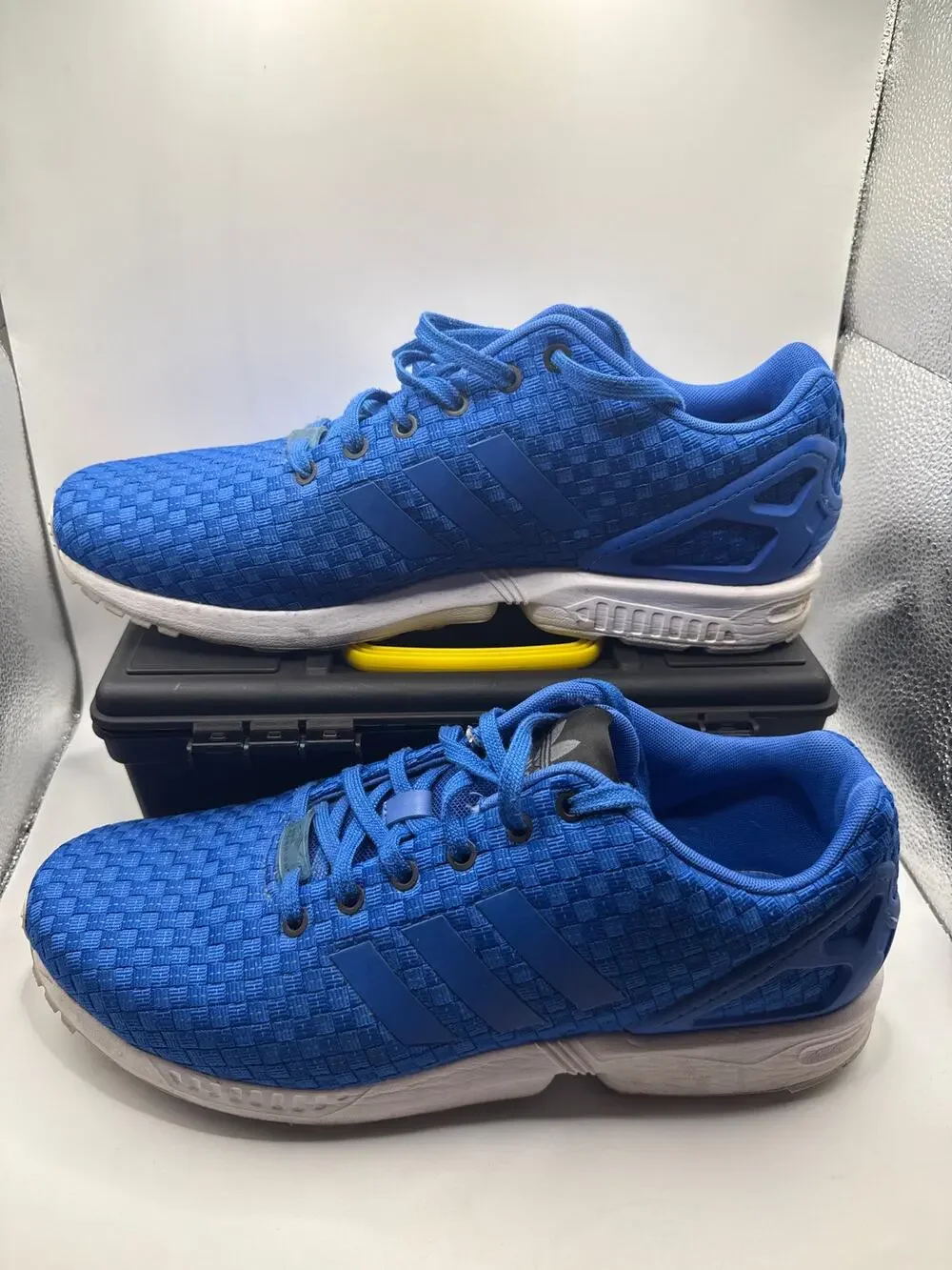 Adidas Originals ZX Flux Blue Woven Sneakers Men’s Size 12 M21821